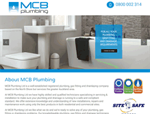 Tablet Screenshot of mcbplumbing.co.nz